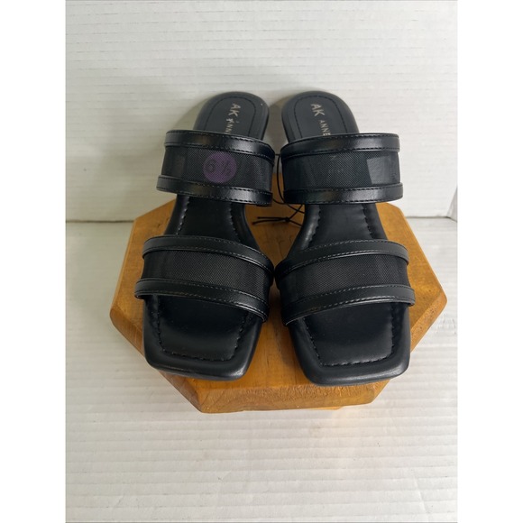 Anne Klein Shoes - Anne Klein Black strappy open toes heel dressy size 6.5